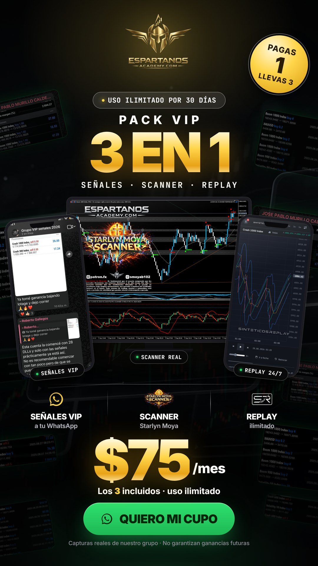 Pack VIP 3 en 1 · Espartanos Academy