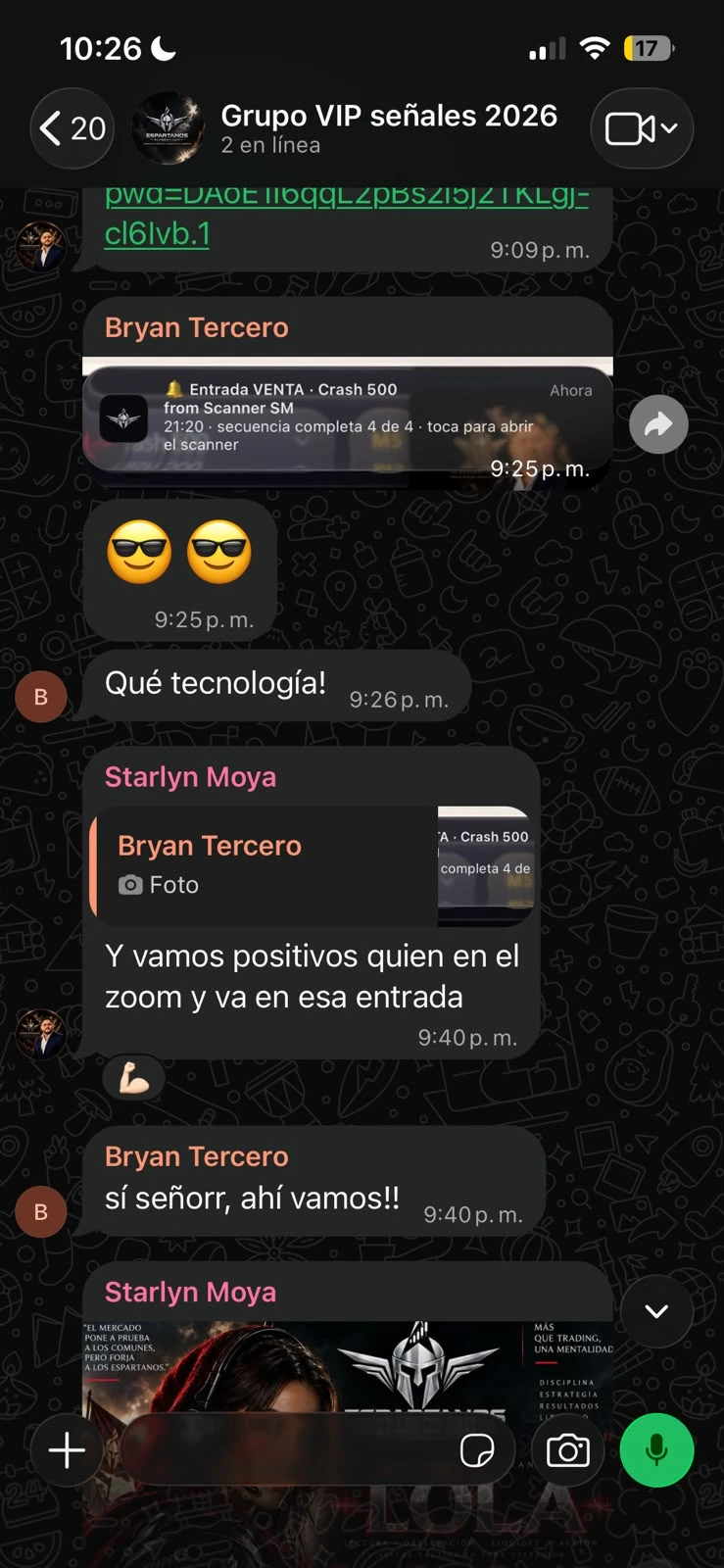 Ganancias grupo VIP